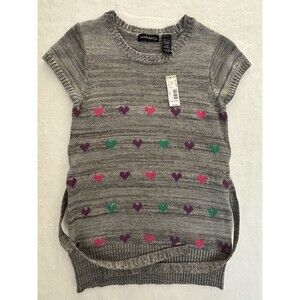 Sweater Project Girls Gray Sweater L (14.5" - 16.5") NWT Belt Included (8020)